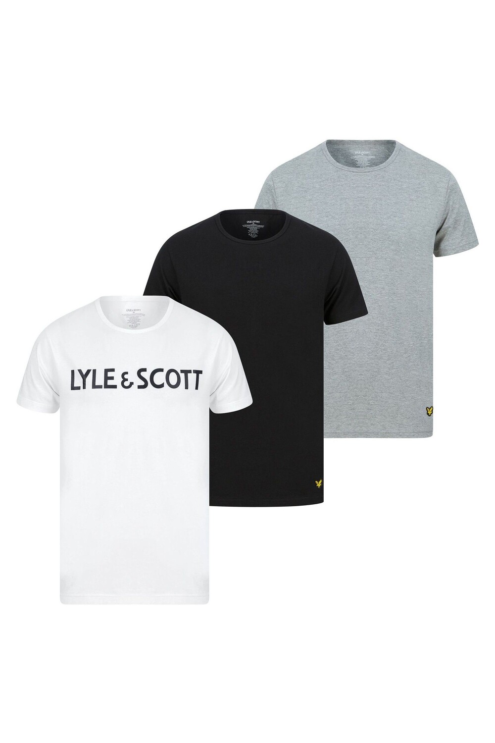 

Комплект из 3 черных футболок для домашней одежды Lyle & Scott, черный