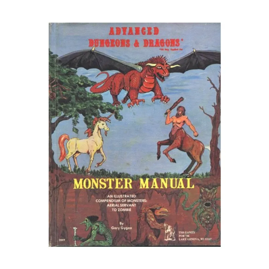 

Monster Manual (1st Cover, 1st Printing w/Red Fly Leaf), Advanced Dungeons & Dragons (1st Edition) - Core Books, Box Sets & Miscellaneous, твердый переплет