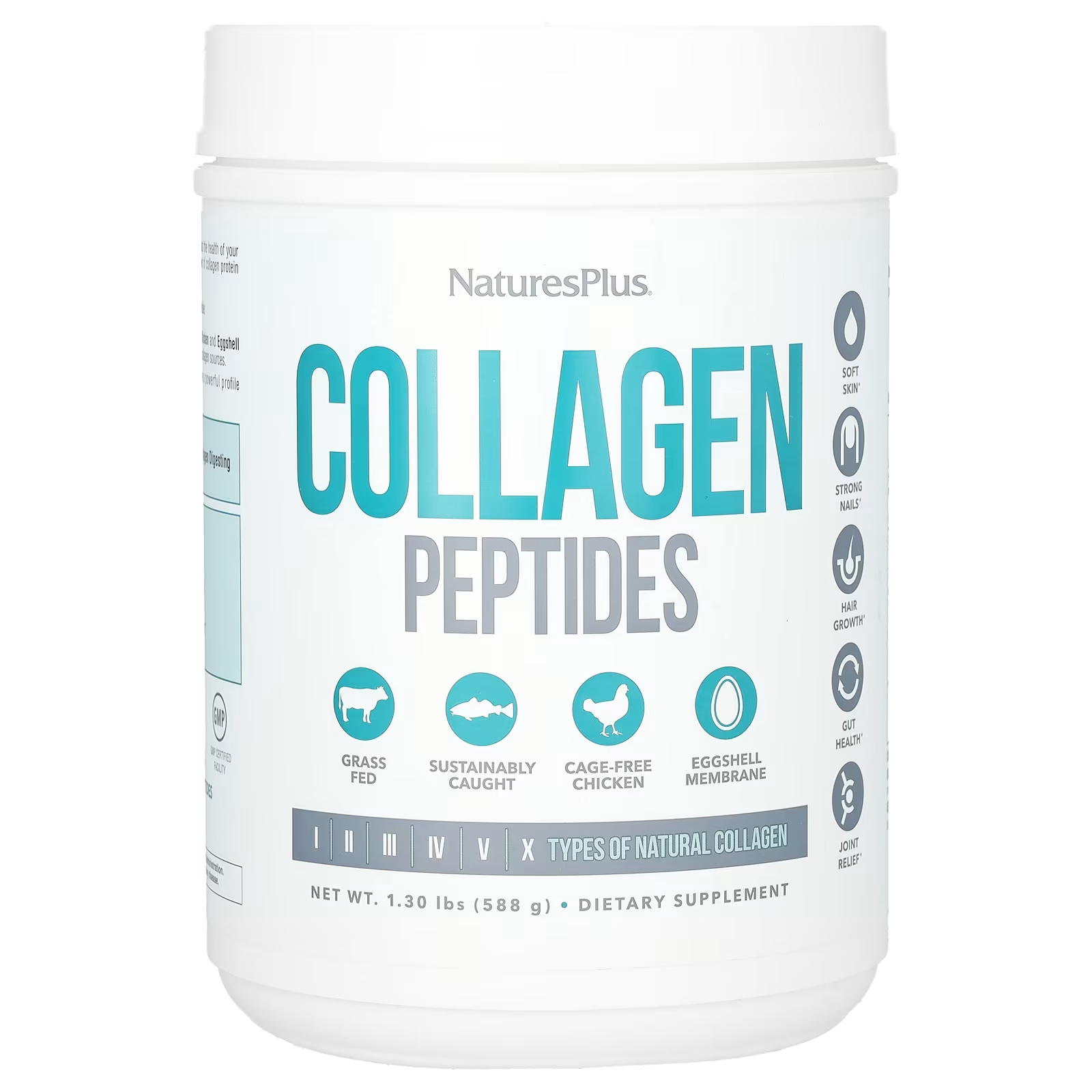 Коллагеновые пептиды NaturesPlus 1,3 фунта (588 г) naturesplus пептиды коллагена ваниль 364 г 0 8 фунта