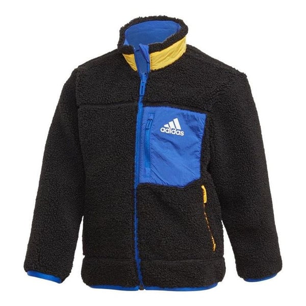 

Куртка (GS) adidas Double Sided Design Logo Printing Zipper Jacket Boy Girls Black, черный