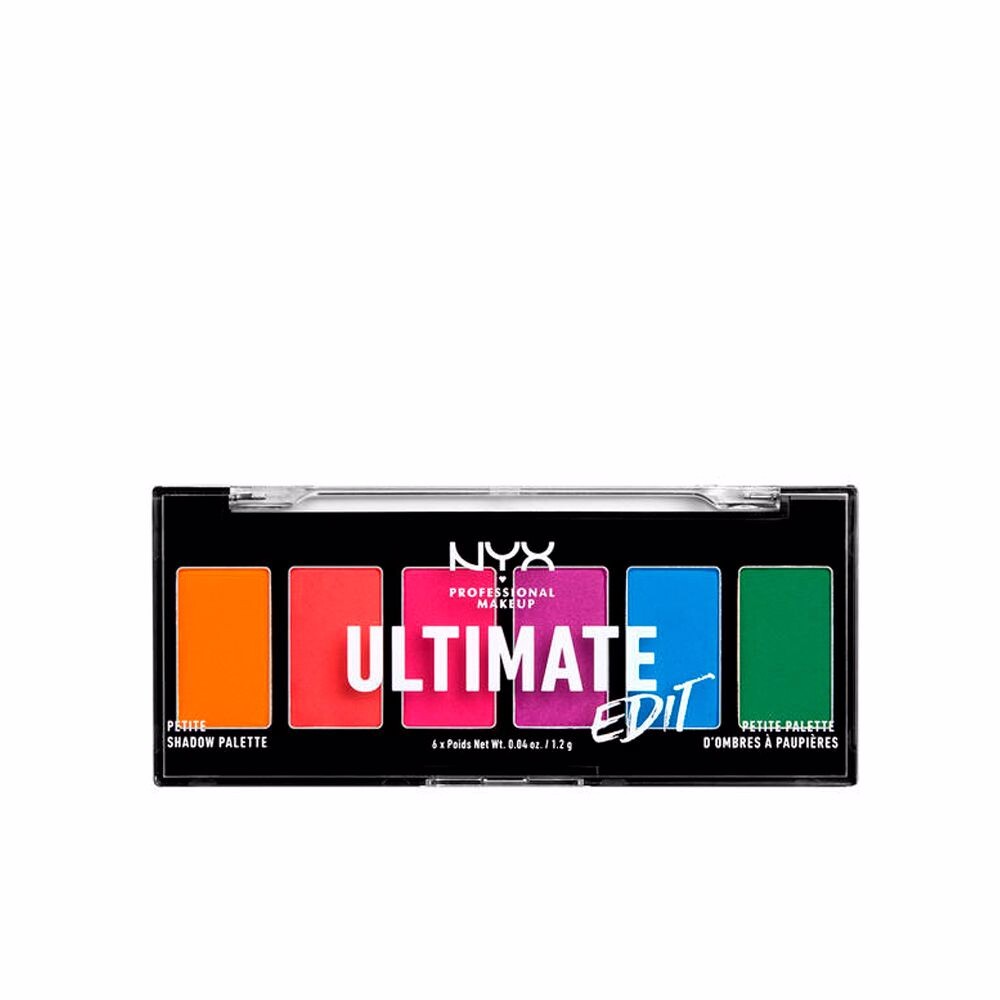 

Тени для век Ultimate edit petite shadow palette Nyx professional make up, 6 х 1,2 г, brights