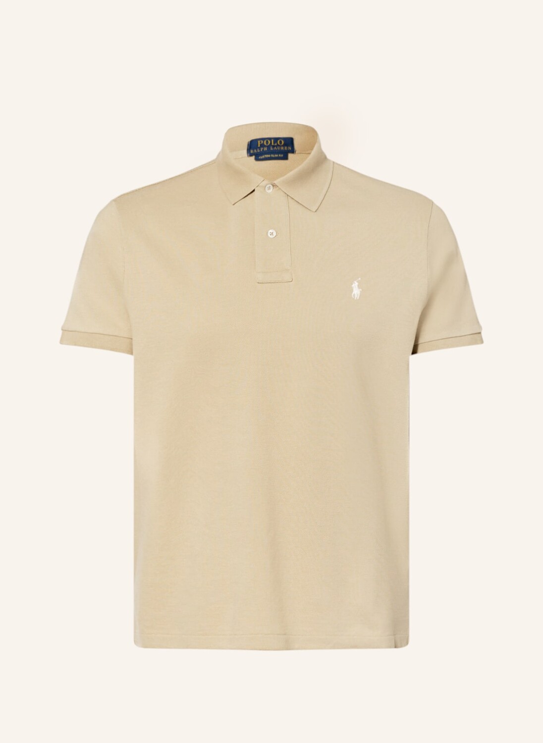 

Рубашка поло POLO RALPH LAUREN Piqué Custom Slim Fit, оливковый