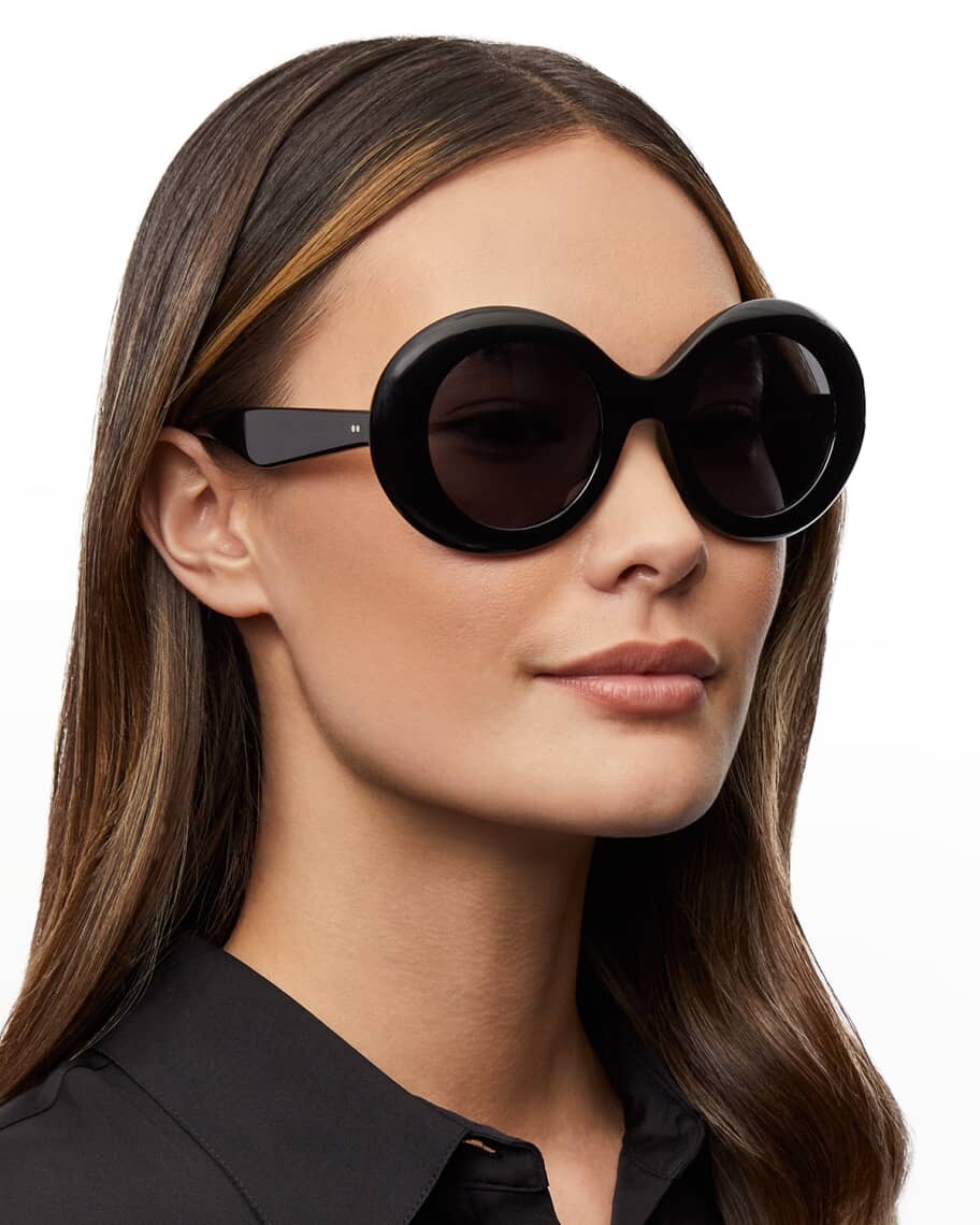 

Круглые солнцезащитные очки Dejeanne из ацетата Oliver Peoples