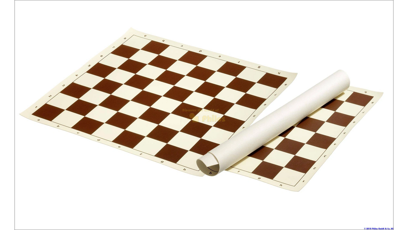 Шахматная доска, поле 58 мм, коричневое/кремовое