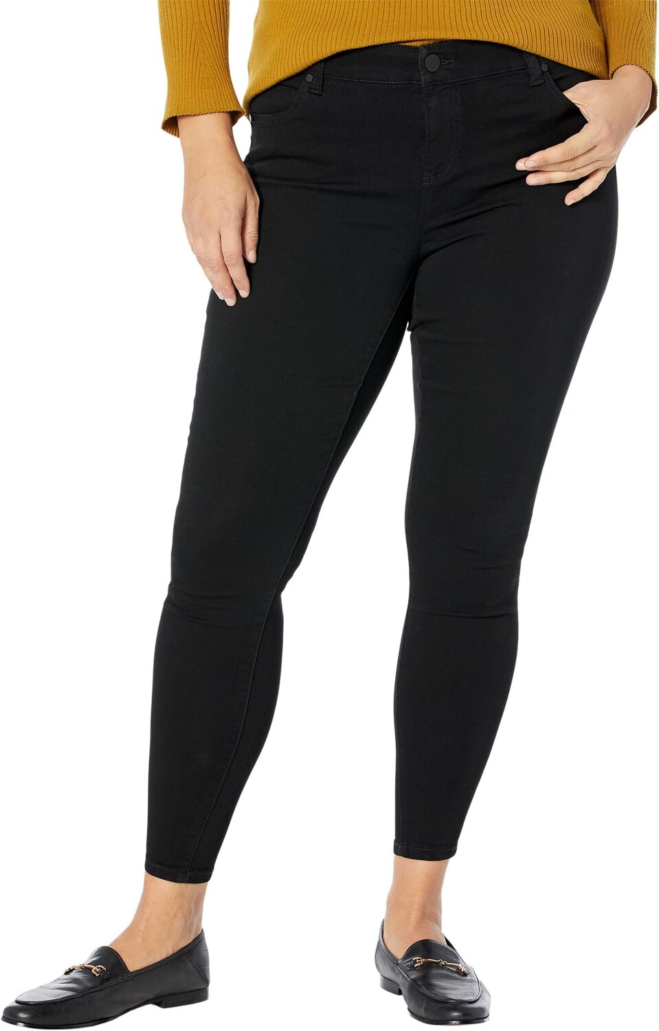 

Джинсы Plus Size Abby Skinny 30" in Black Rinse Liverpool Los Angeles, цвет Black Rinse