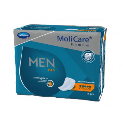 Урологические впитывающие прокладки для мужчин 5к, 14 шт. Molicare, Men Pad