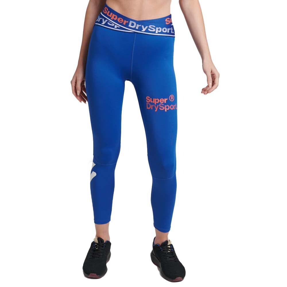 

Леггинсы Superdry Training Cross 7/8, синий