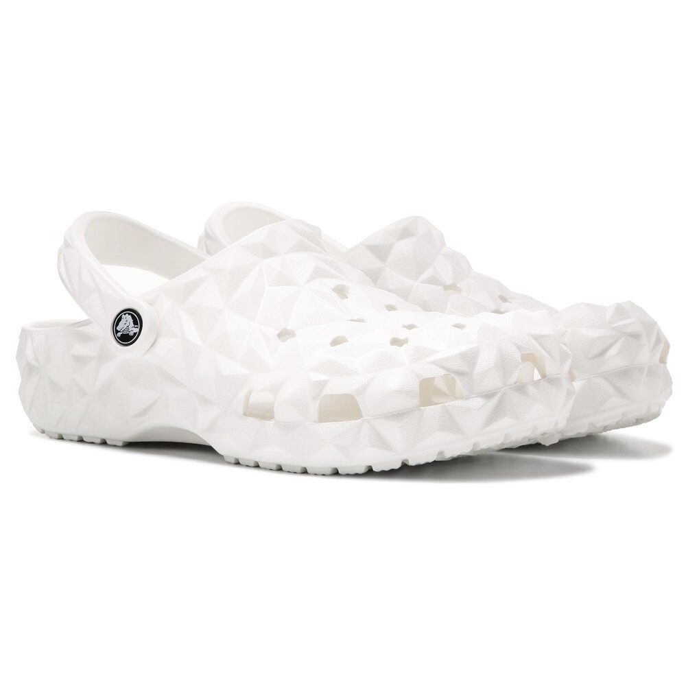 

Классические сабо с геометрическим рисунком Crocs, белый