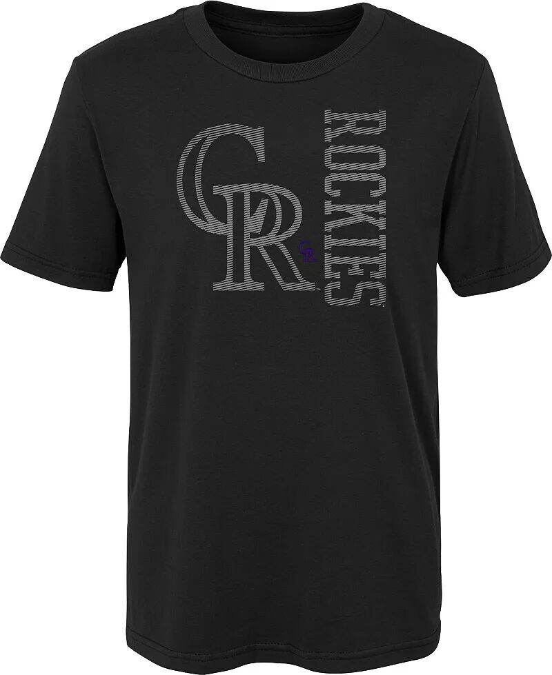 

Outerstuff MLB Team Apparel 4-7 Colorado Rockies Черная футболка Impact