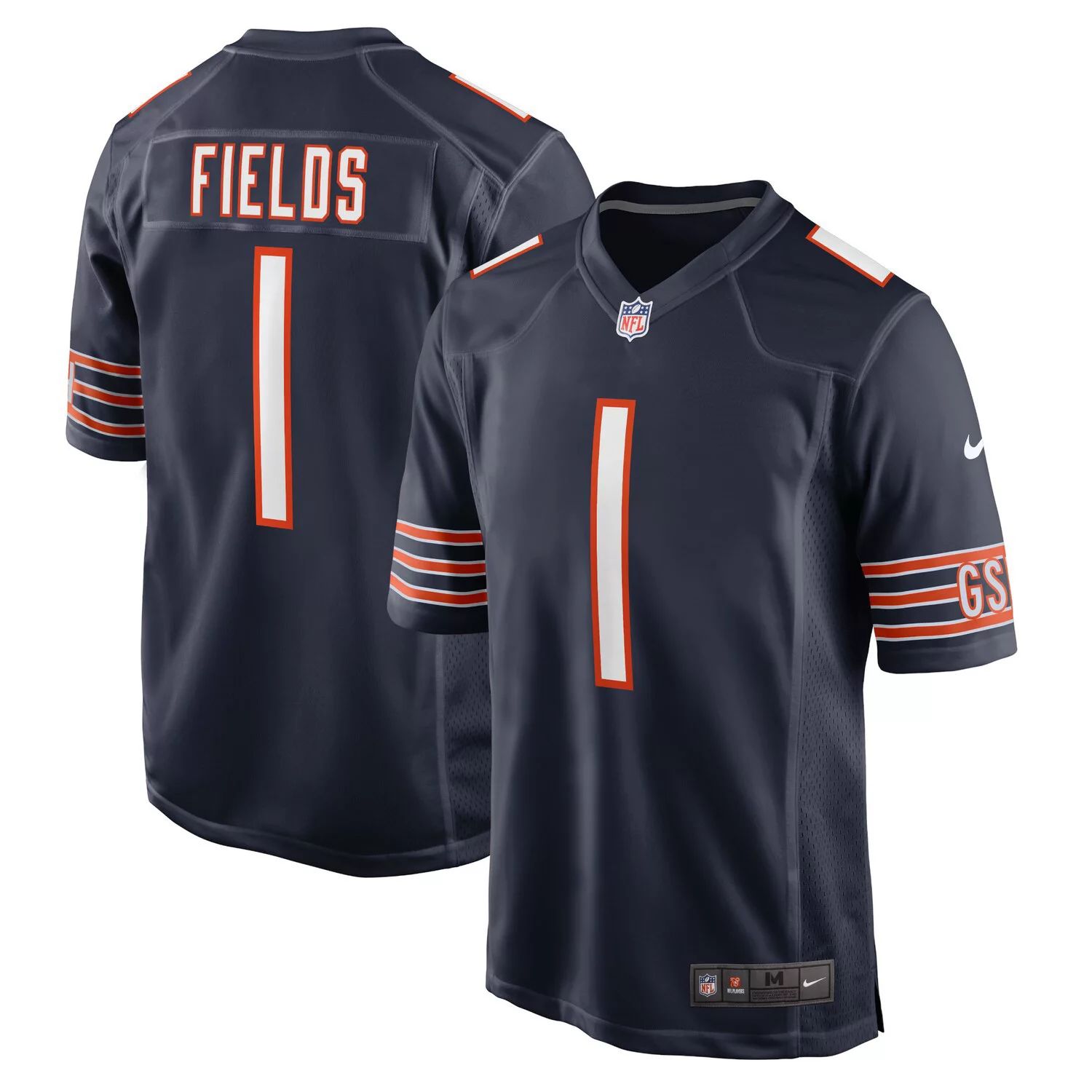 

Мужское темно-синее игровое джерси Justin Fields Chicago Bears Player Game Nike, Синий, Мужское темно-синее игровое джерси Justin Fields Chicago Bears Player Game Nike