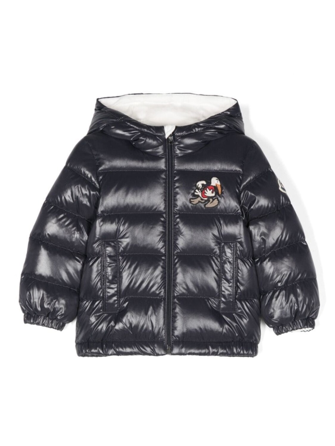 

Moncler Enfant абирам стеганое пальто, синий