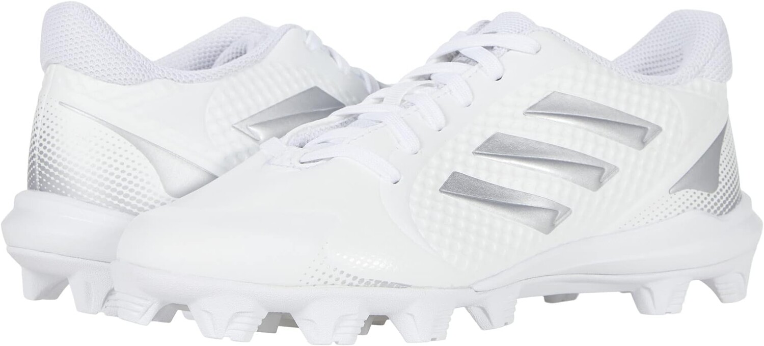 

Бутсы Purehustle 2 Molded Softball adidas, цвет White/Silver Metallic/Silver Metallic