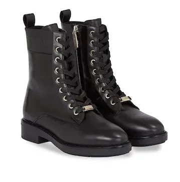 

Ботильоны на шнуровке Calvin Klein "RUBBER SOLE COMBAT BOOT LG WL", черный