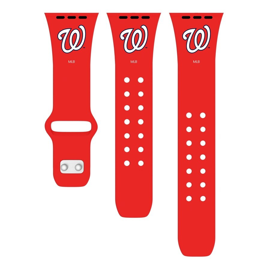 

Ремешок для часов Artinian Washington Nationals, красный