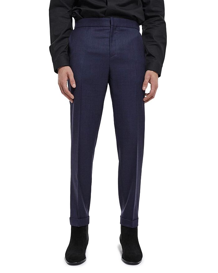 

Узкие шерстяные брюки Fil A Fil The Kooples