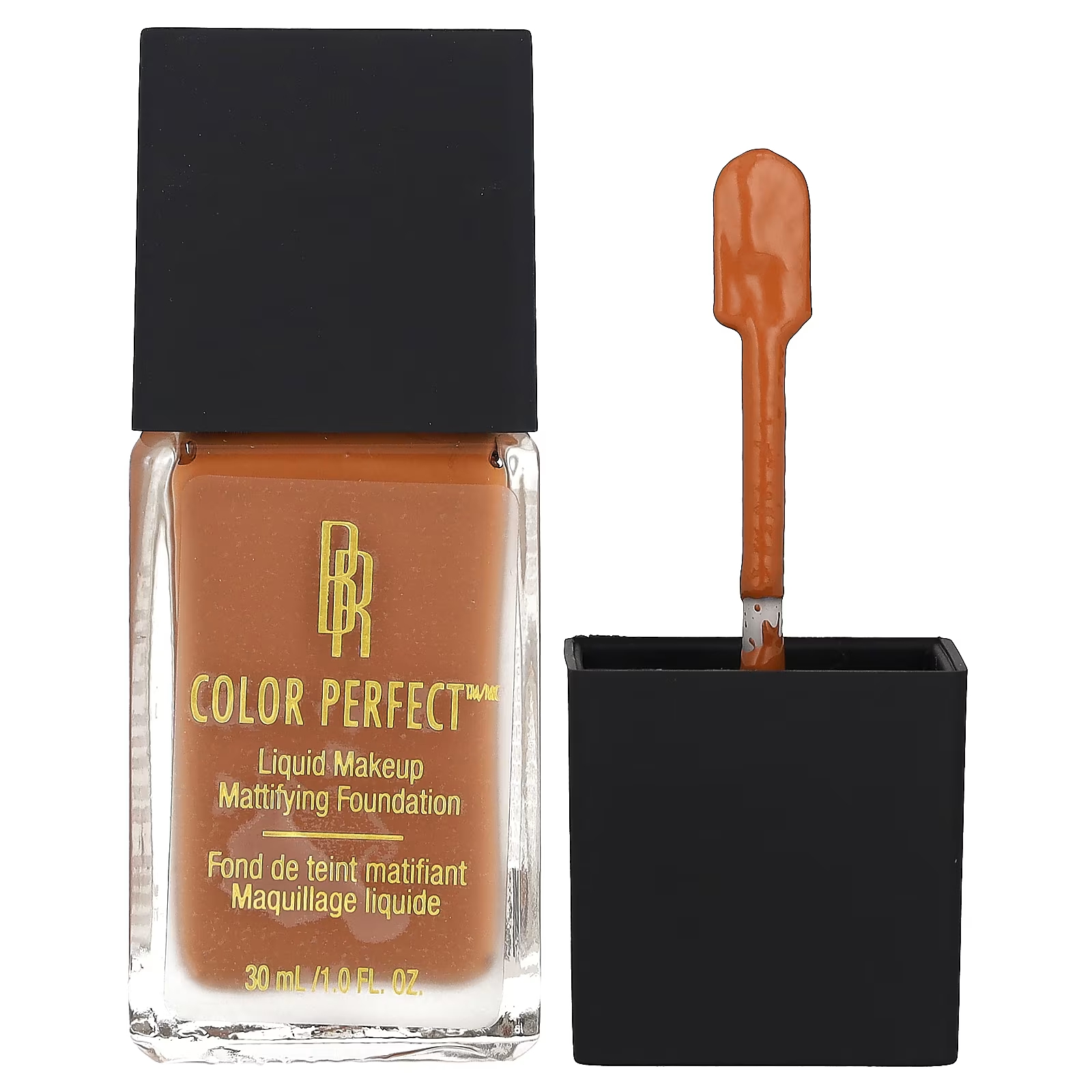Матирующая тональная основа для жидкого макияжа Black Radiance Color Perfect 8414 Brownie, 1 жидкая унция (30 мл) цена и фото