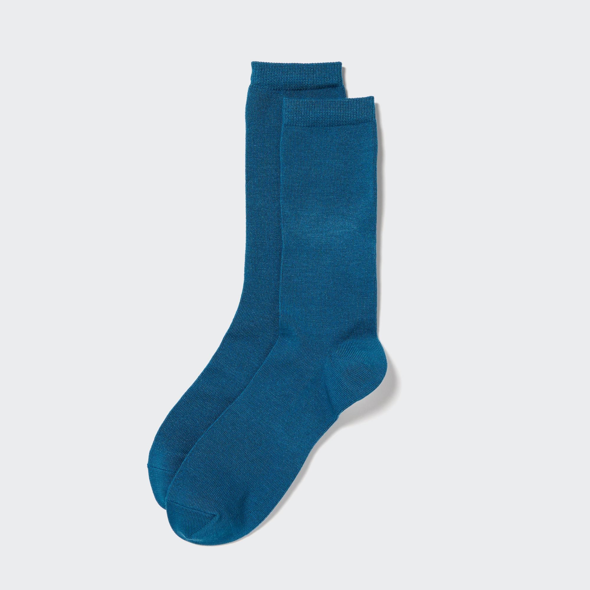 Термоноски HEATTECH Uniqlo, синий комплект носков uniqlo heattech 2 пары красный синий