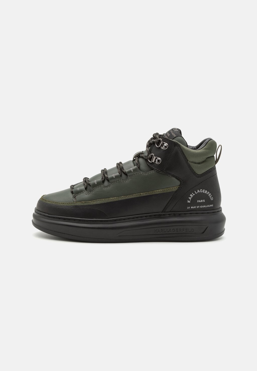 

Низкие кеды KAPRI MENS HIKER MID LACE KARL LAGERFELD, боевой/черный