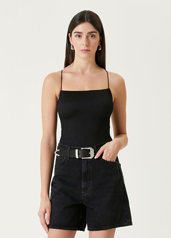 

Боди Tilly с кулиской Allsaints, черный