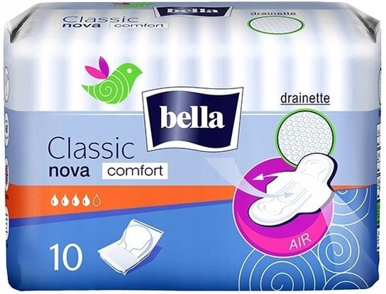 Гигиенические прокладки, 10 шт. Bella Classic Nova Comfort прокладки bella herbs comfort липовый цвет 10 шт