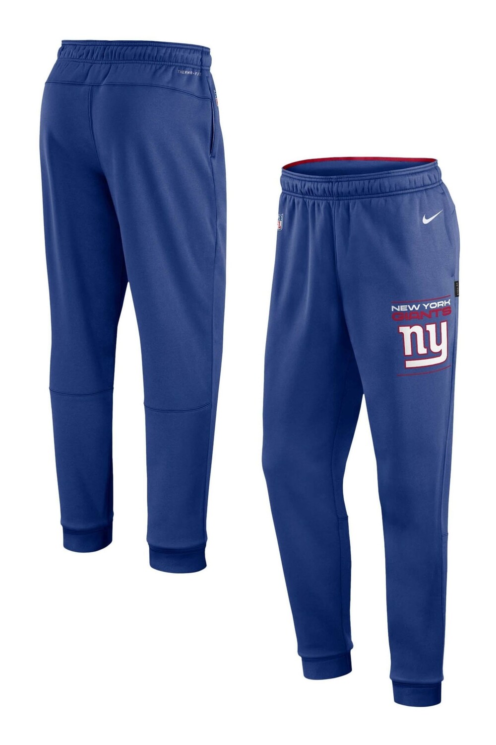 

Флисовые джоггеры Fanatics New York Giants Sideline Therma Nike, синий