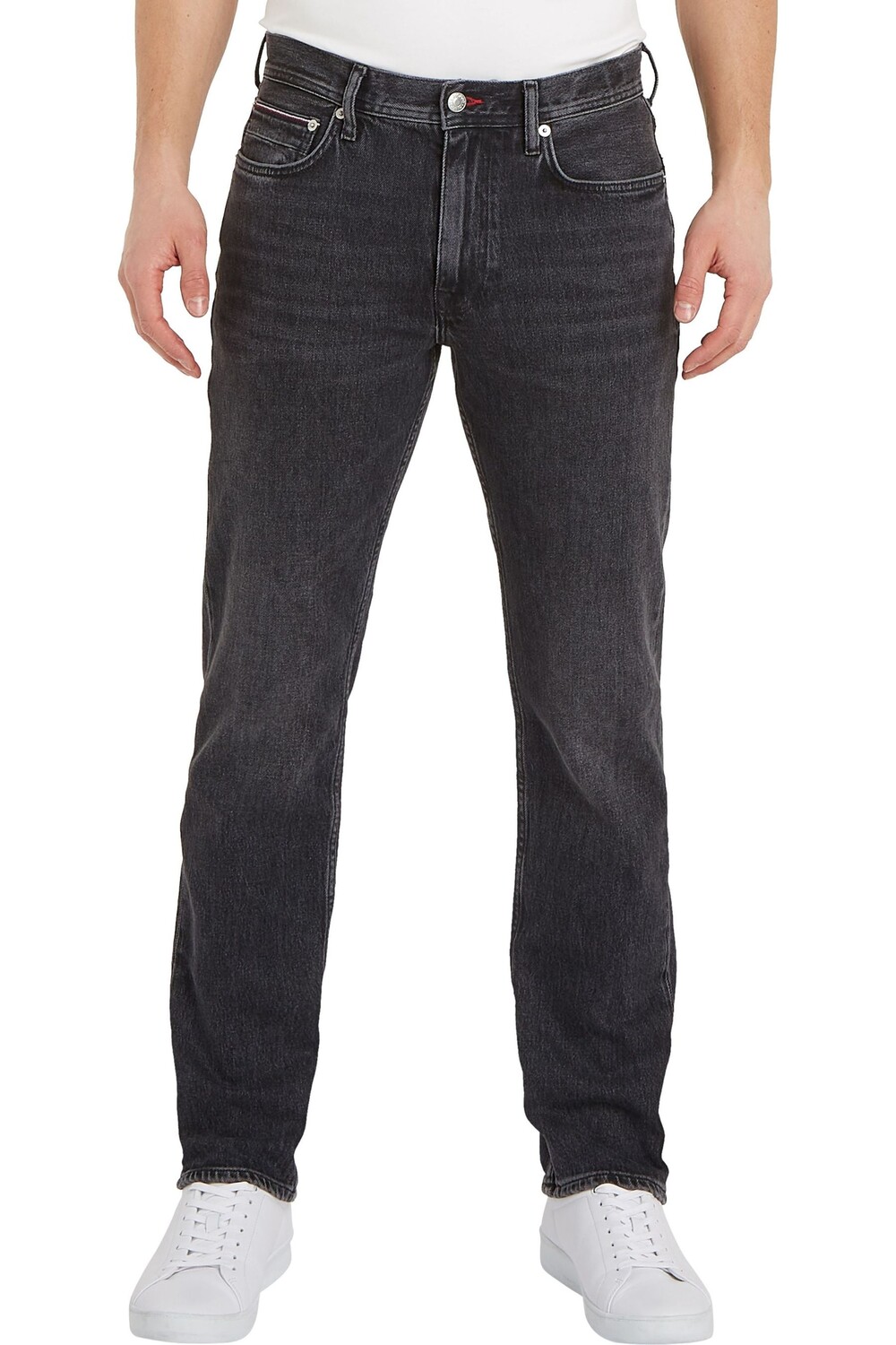 

Черные прямые джинсы Big & Tall MMadison Tommy Hilfiger, черный