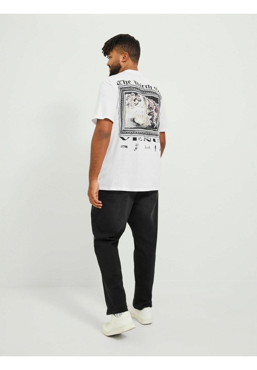 

Футболка с принтом Jack & Jones, молочный