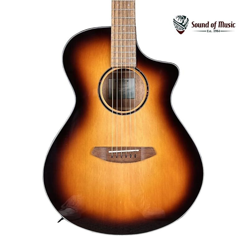 

Акустическая гитара Breedlove Discovery S Concert Edgeburst CE Red Cedar-African Mahogany Acoustic-Electric Guitar