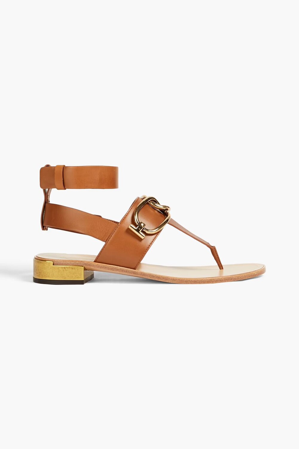 

Украшенные кожаные сандалии Tod'S, светло-коричневый