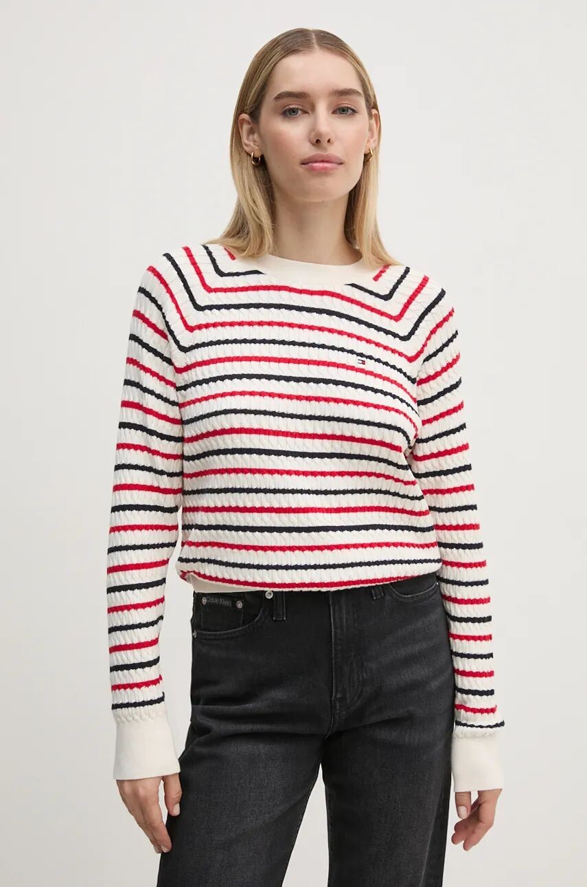 

Хлопковый свитер Tommy Hilfiger, белый