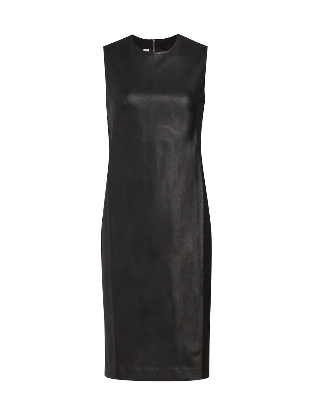 Платье-футляр из искусственной кожи Spanx, черный