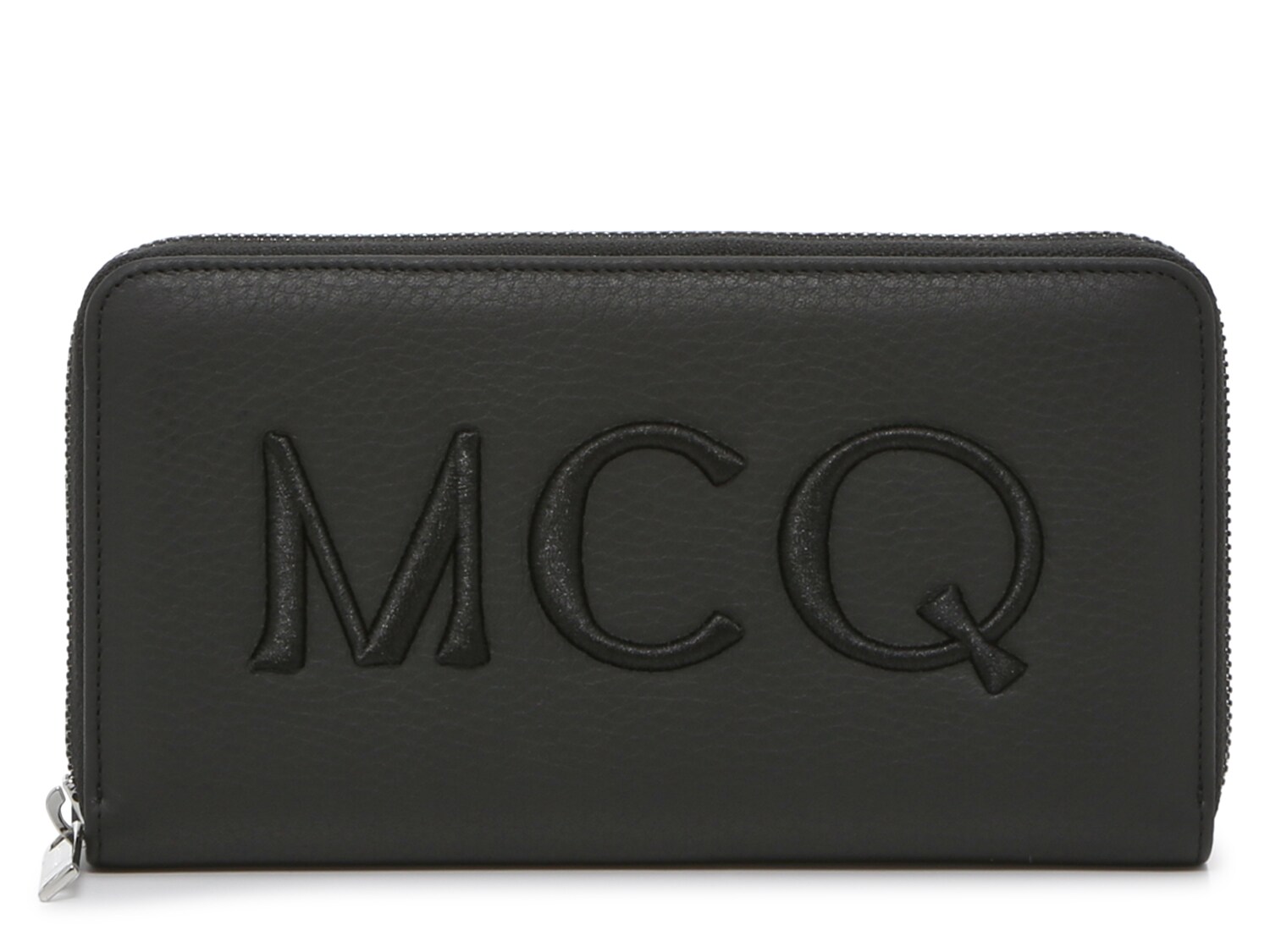 Кошелек Alexander McQueen с прошитым логотипом, черный