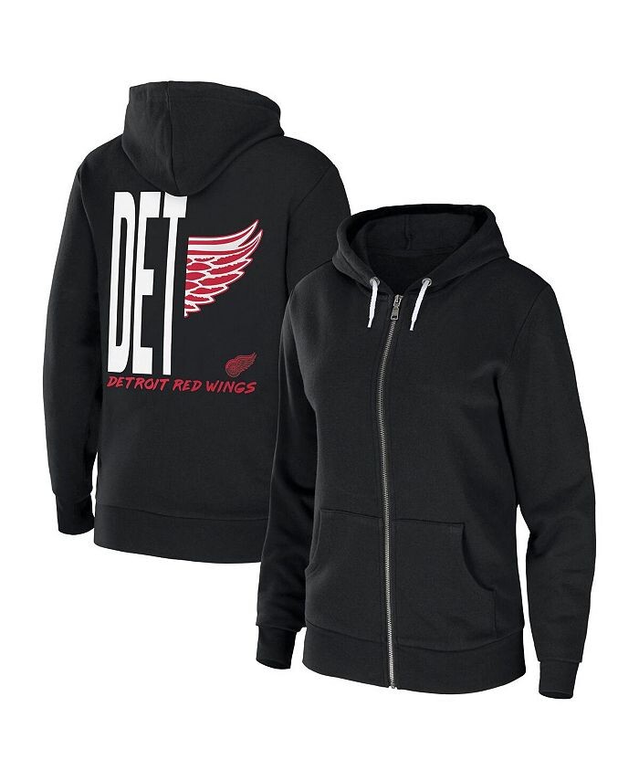

Женская черная толстовка из флиса с молнией во всю длину Detroit Red Wings WEAR by Erin Andrews, черный