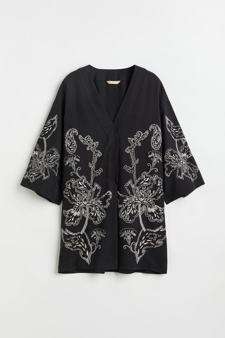 

Платье-туника с вышивкой H&M