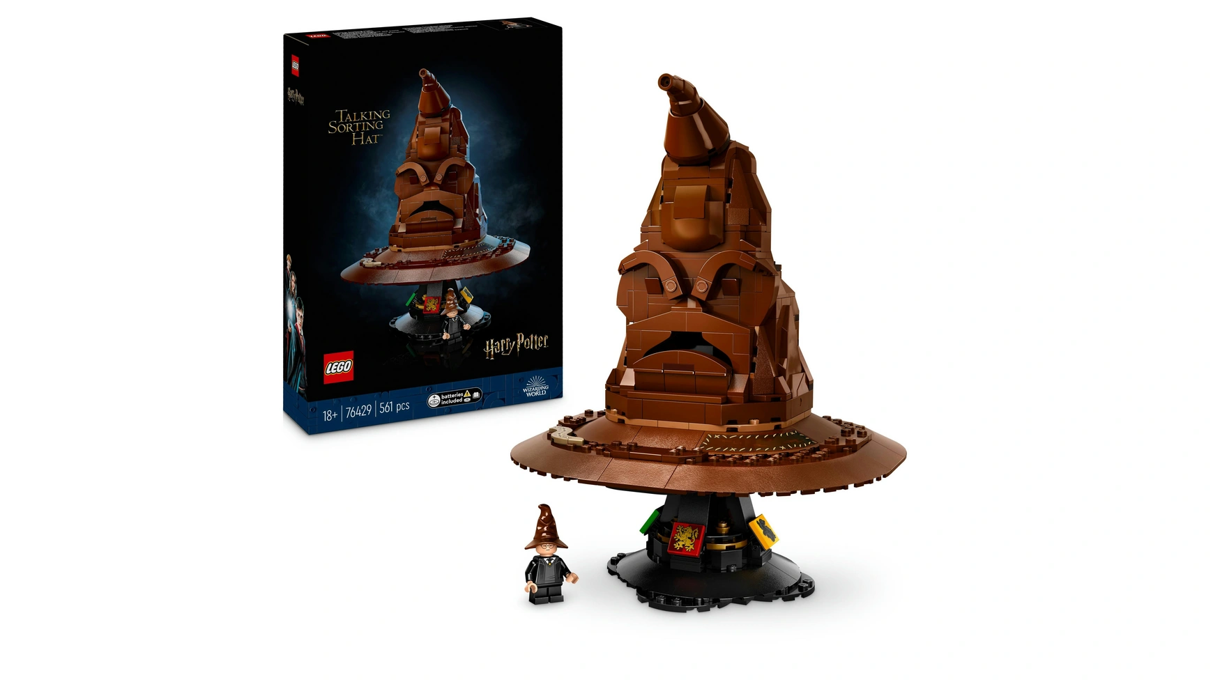 Lego Harry Potter Распределяющая шляпа Хогвартса набор из трех фигурок harry potter