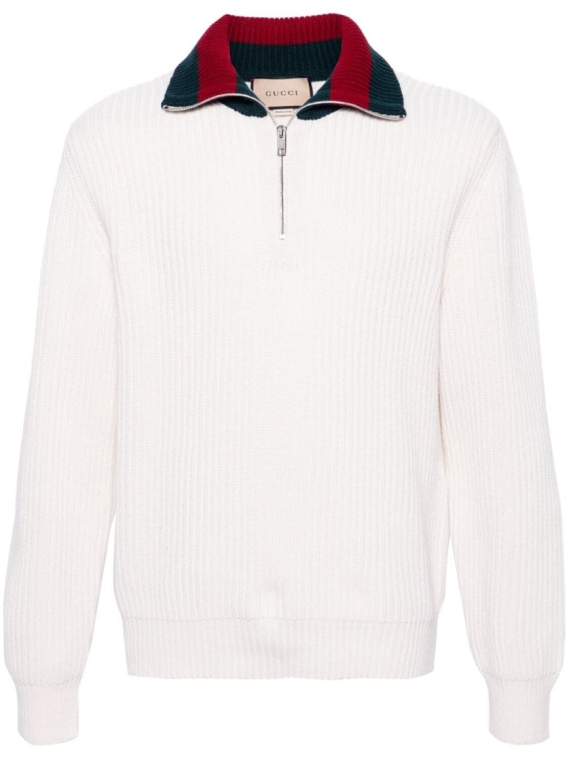 

Gucci кардиган в рубчик с отделкой Web, белый