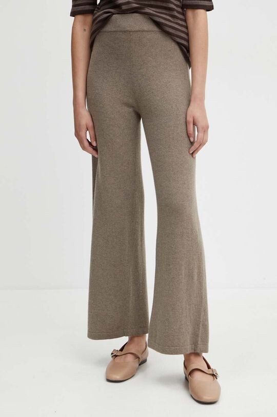 

Шерстяные спортивные штаны Weekend Max Mara, коричневый
