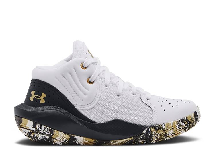 

Кроссовки Under Armour JET '21 PS 'WHITE BLACK GOLD', белый