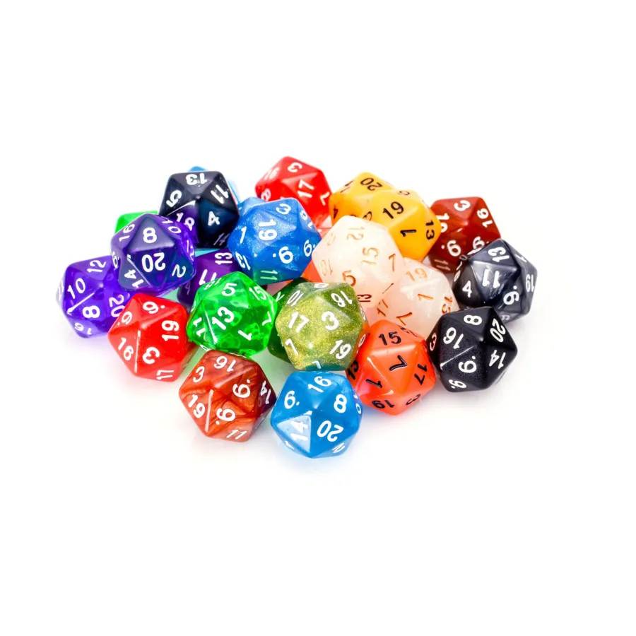 

Ассорти из набора - d20 (25), Dice - Assorted (Easy Roller Dice)