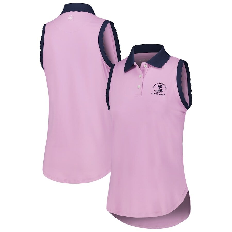 

Поло с коротким рукавом Peter Millar United States Golf Association, фиолетовый
