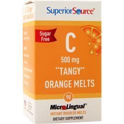 Superior Source C (500 мг) - Острый апельсин для рассасывания без сахара 90 таблеток витамин c superior source clean melts апельсин 90 растворов