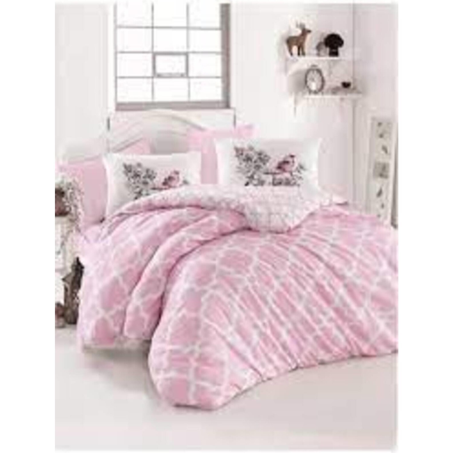 

Комплект постельного белья Tac Ranforce Ruya Pink