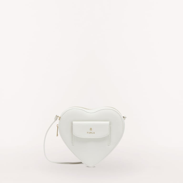 Сумка женская кроссбоди Furla CAMELIA HEART MINI, белый