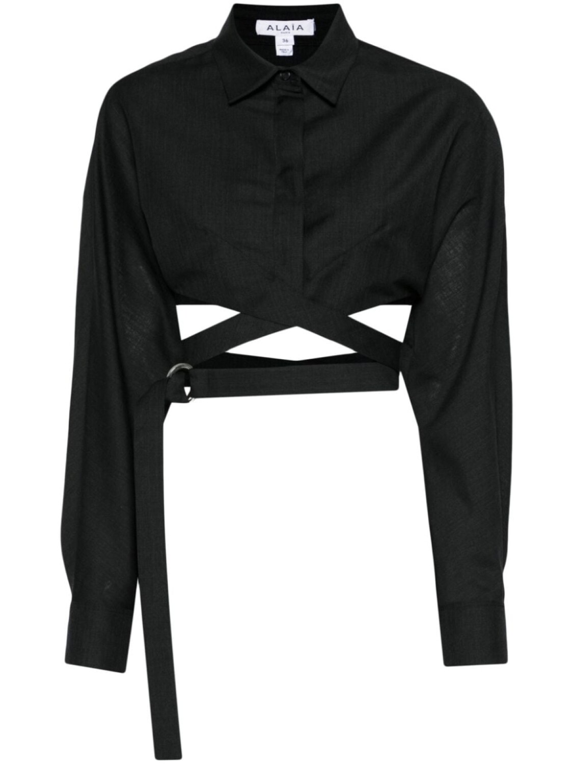 

Alaïa рубашка с длинными рукавами, серый