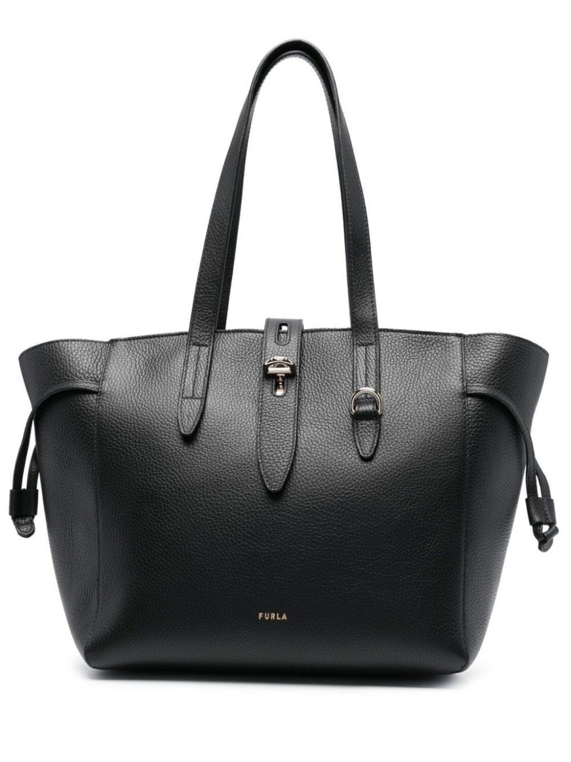 

Кожаная сумка-тоут Furla, черный