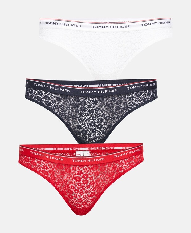 

Трусы, упаковка 3 шт. Tommy Hilfiger, красный