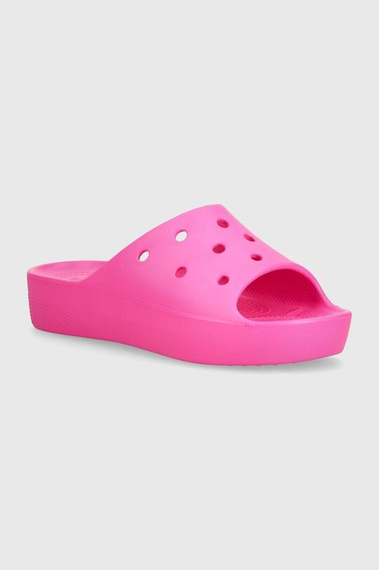 

Шлепанцы на платформе Crocs, розовый