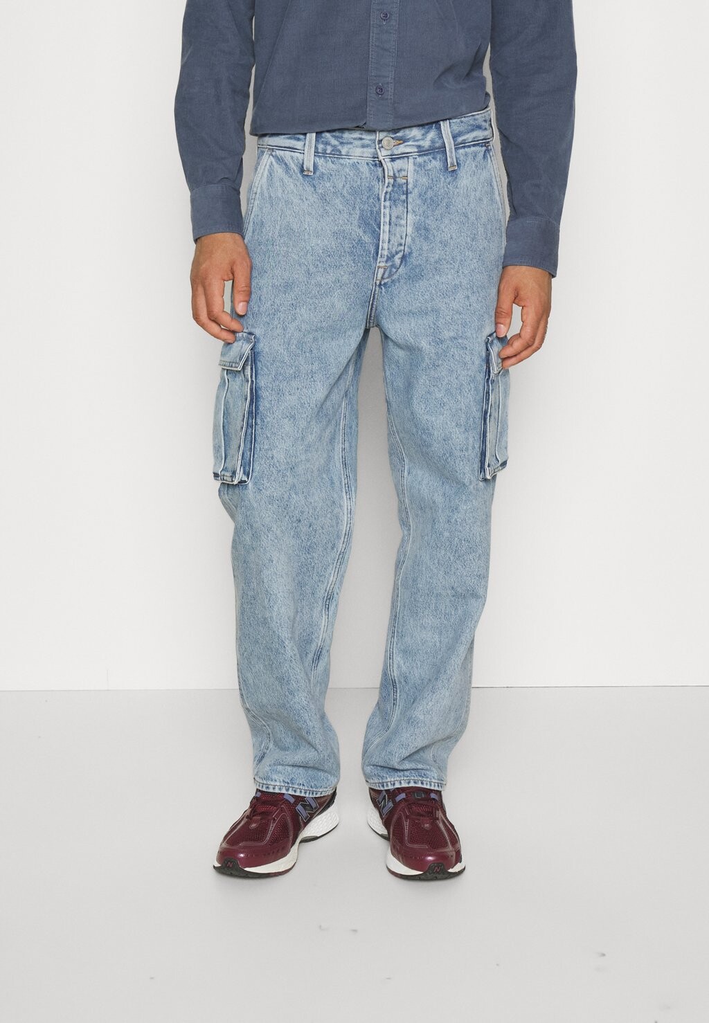 

Джинсы Baggy JJIALEX JJCARGO Jack & Jones, синий деним