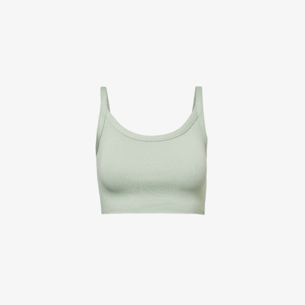 

Топ из хлопкового джерси с логотипом everywear comfort Gymshark, зеленый
