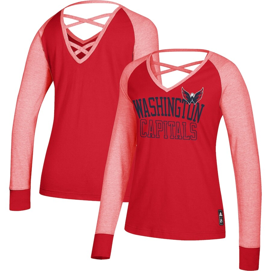 

Футболка с длинным рукавом adidas Washington Capitals, красный